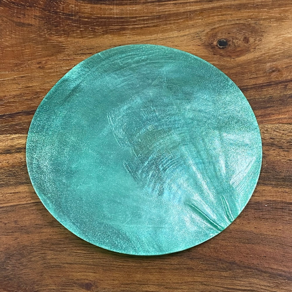 0-Hole 8cm Capiz Shells (50) - Pastel Green