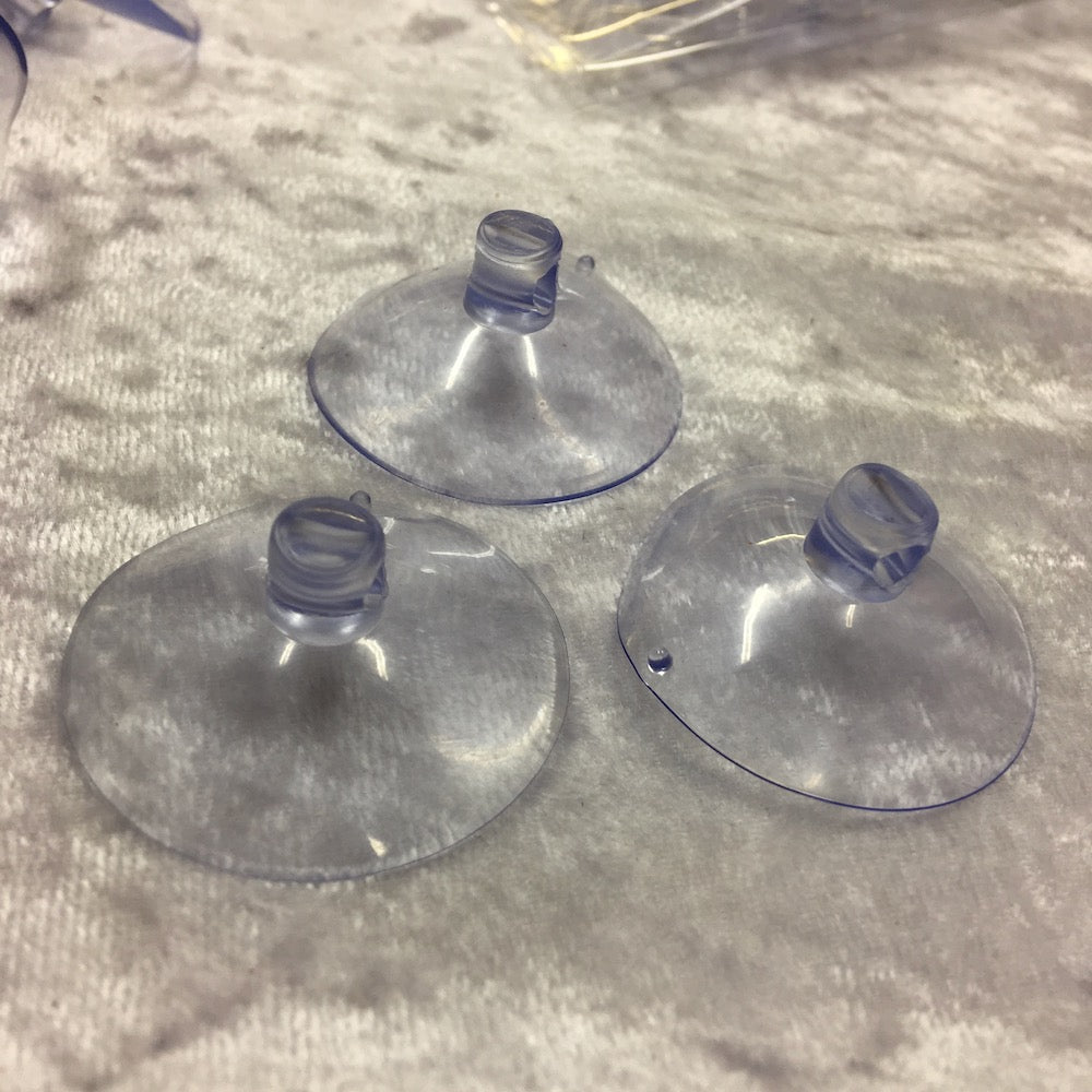 Suction Cups w. Hooks (10) - 3cm
