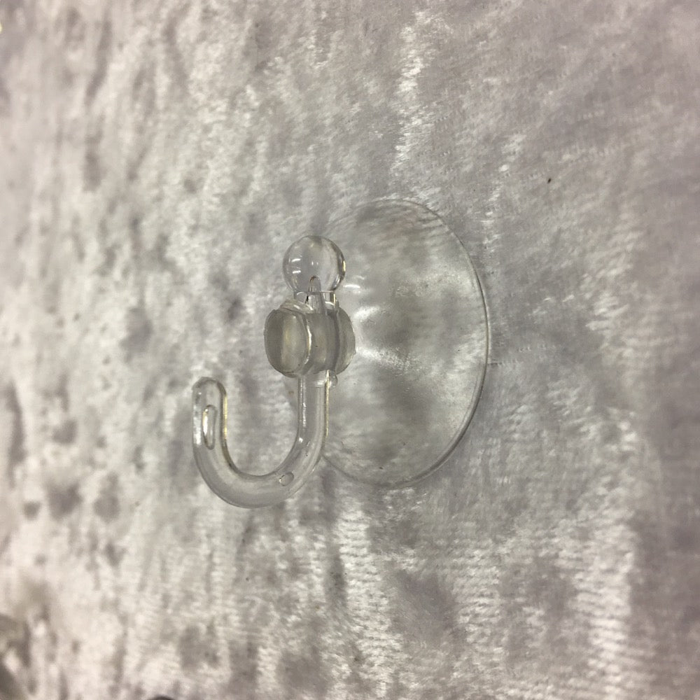 Suction Cups w. Hooks (10) - 3cm