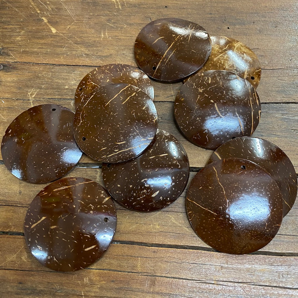 50mm Shell Discs (50) - Coconut