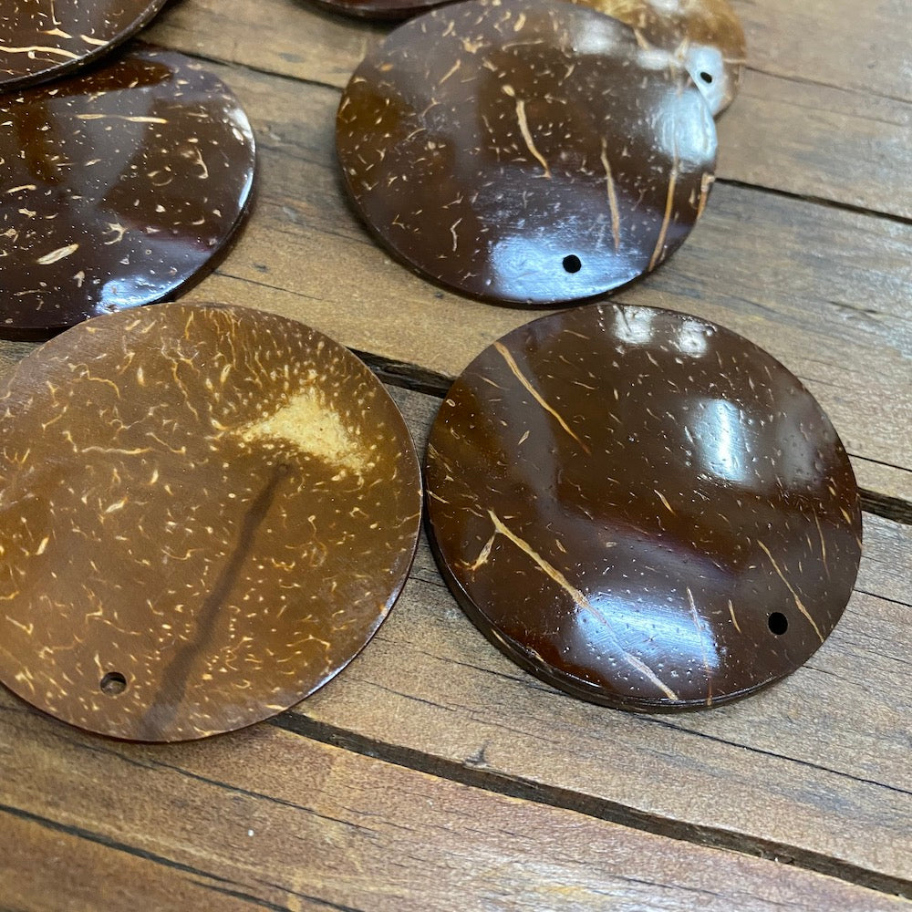 50mm Shell Discs (25) - Coconut