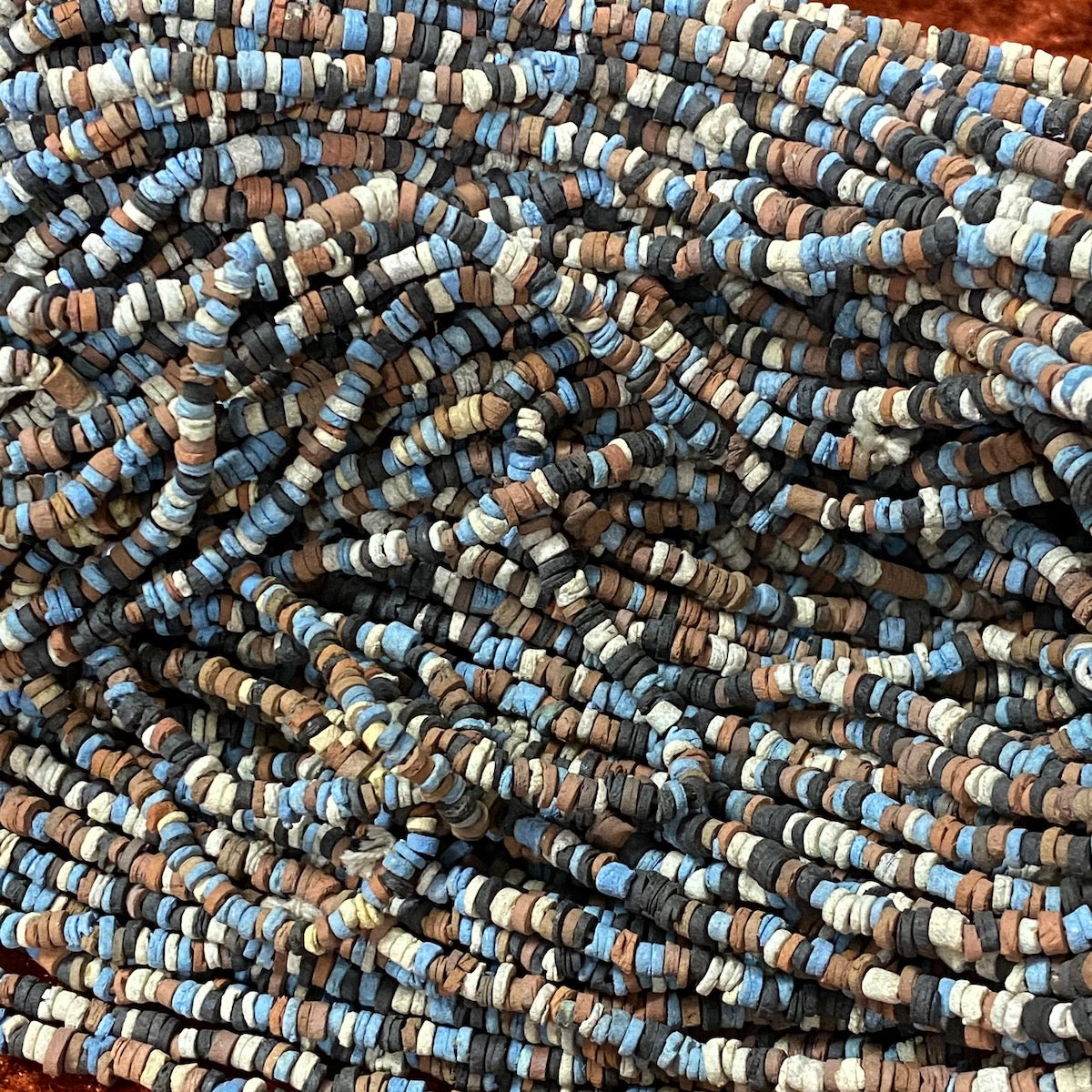 River's Edge (5 grams) - Vintage Faience Clay Egyptian Mummy Beads