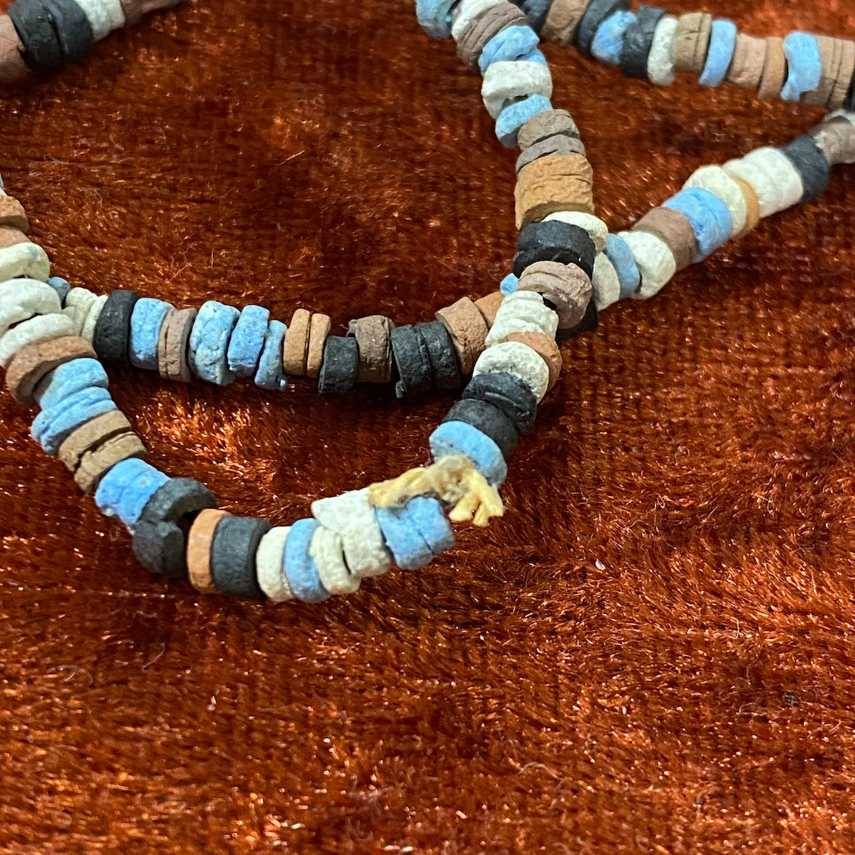 River's Edge (5 grams) - Vintage Faience Clay Egyptian Mummy Beads