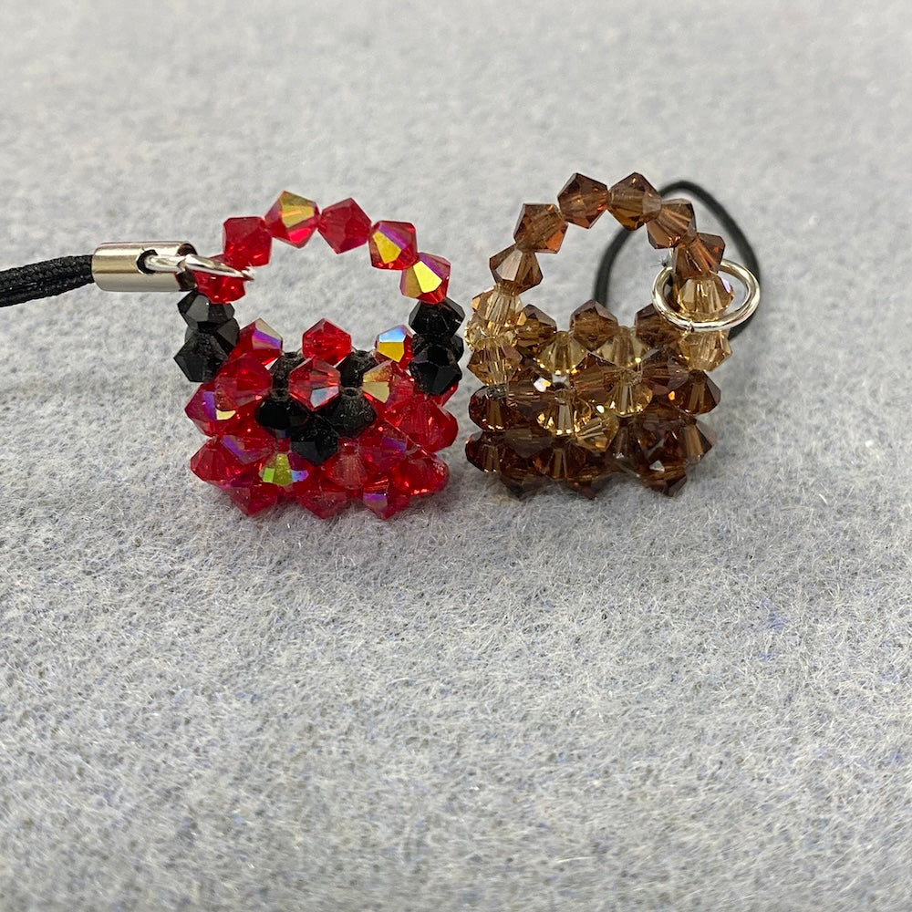 3D Mini Swarovski Crystal Handbag Phone Charm Kit - Rose & Mint