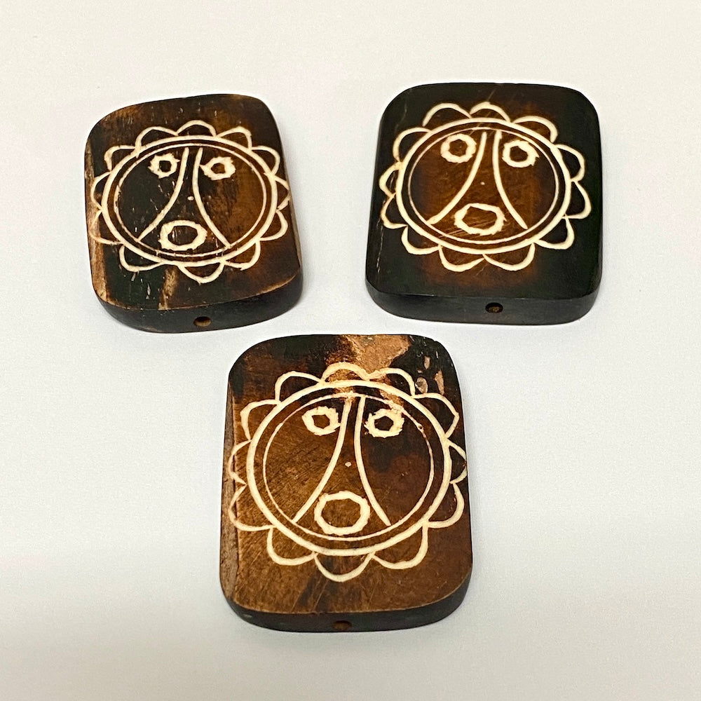 Puerto Rico Tribal Art Taino Bead (1) - Bone - The Great Seal