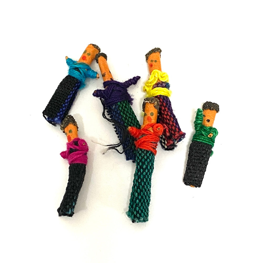 Vintage Worry Dolls (Bark Box) - Made in Guatemala
