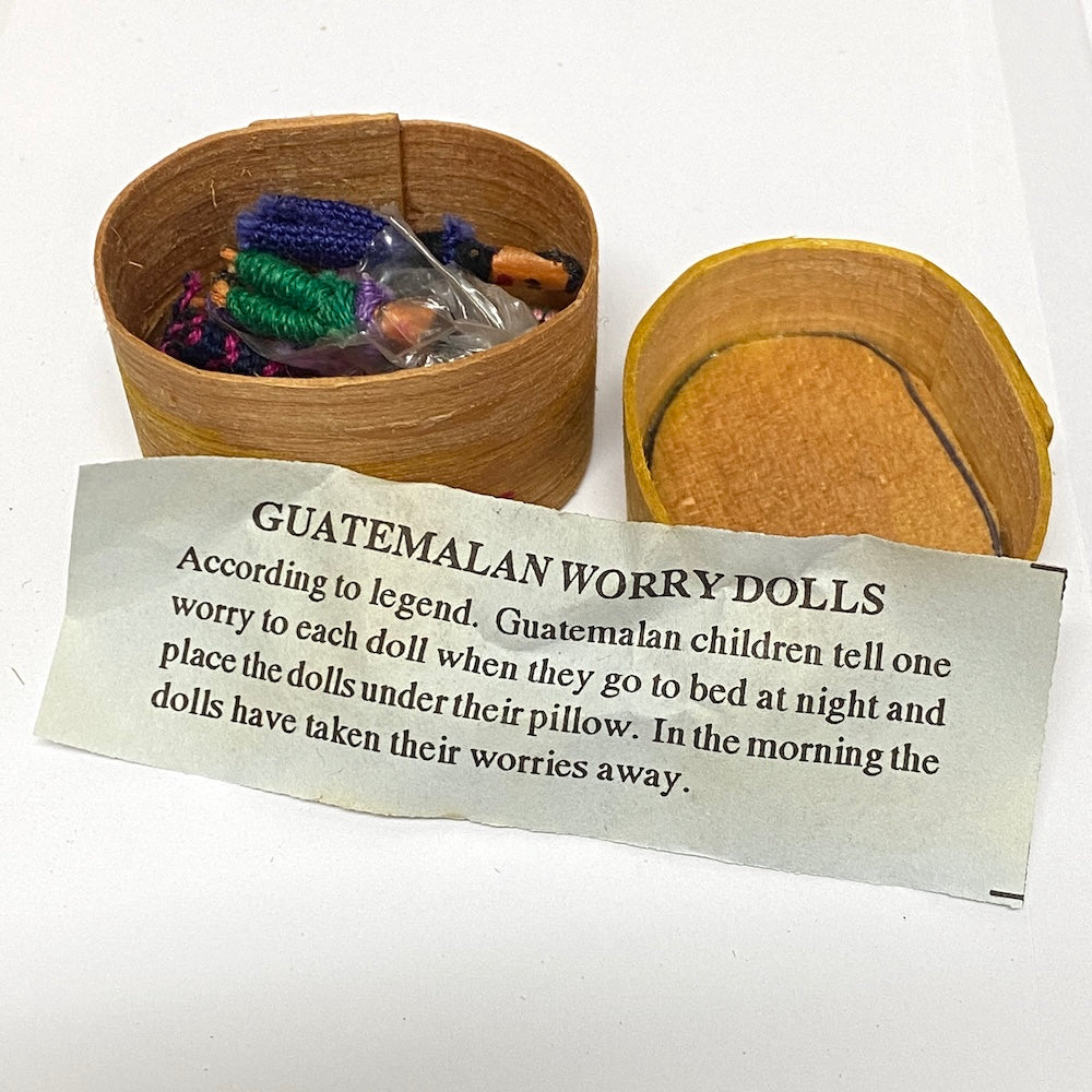 Vintage Worry Dolls (Bark Box) - Made in Guatemala