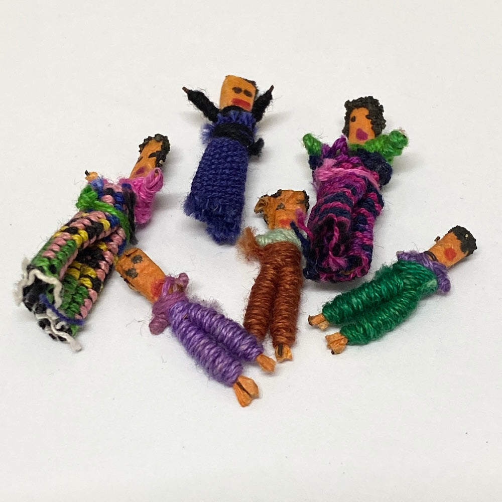 Vintage Worry Dolls (Bark Box) - Made in Guatemala