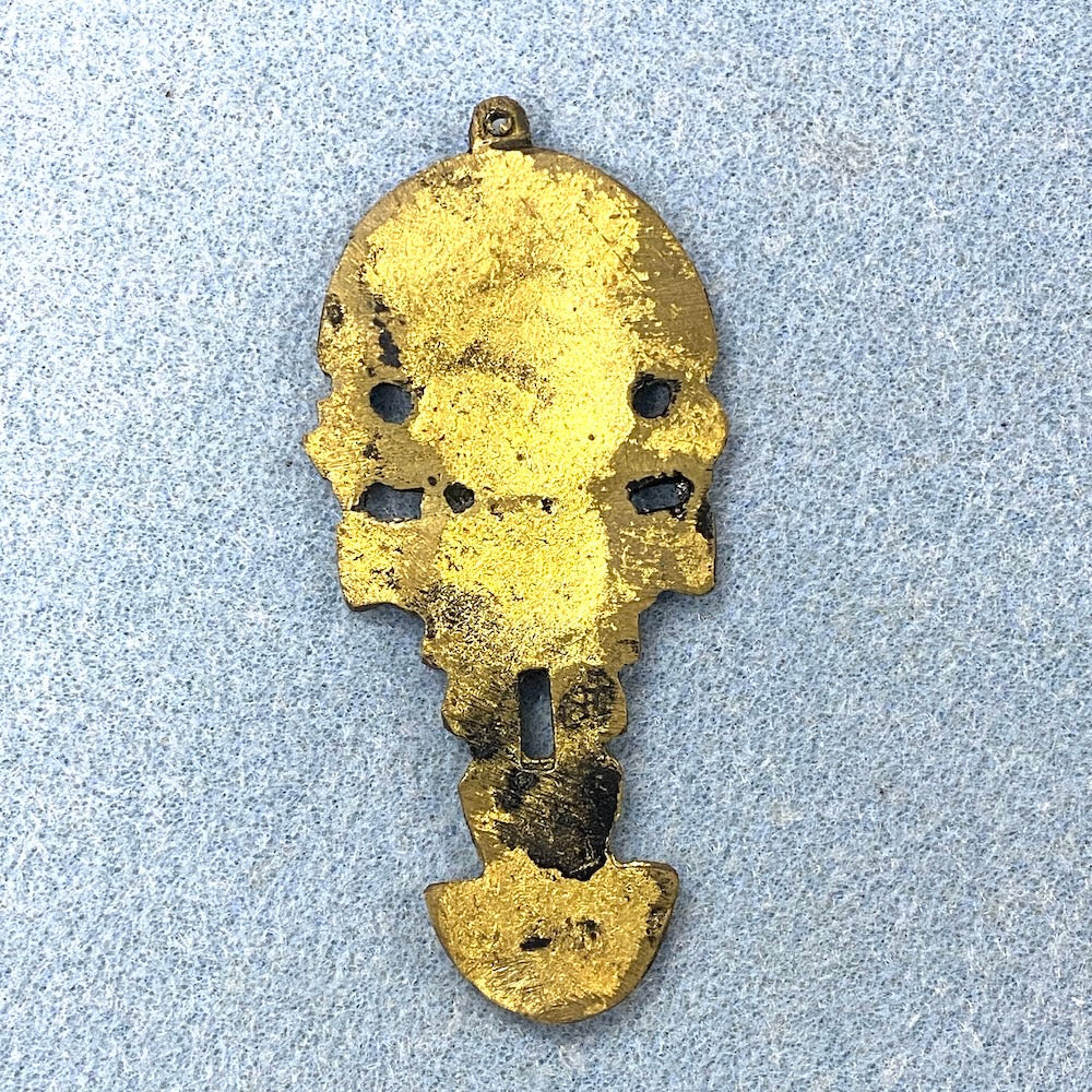 Tumi Pendant (1) - Brass - Vintage Inca South American Charm
