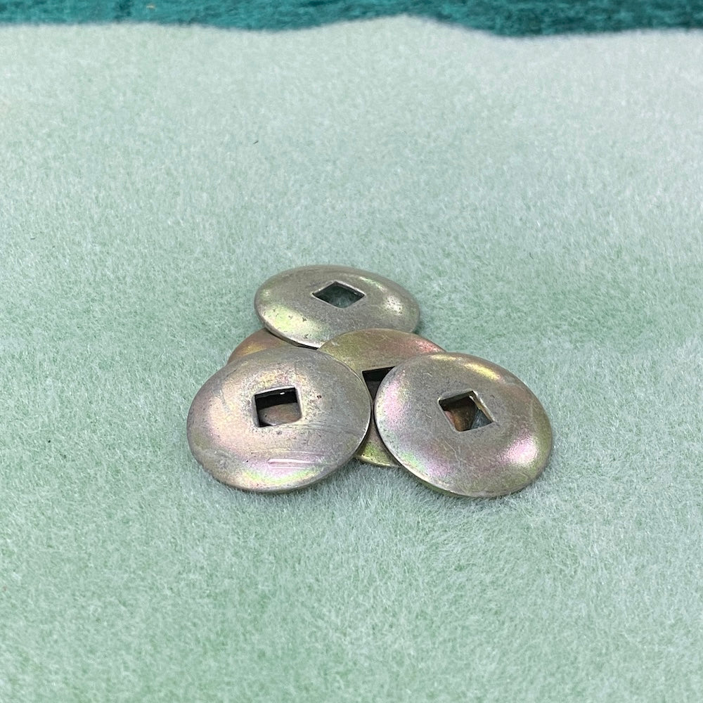 Cash Coins (50) - Silver Colour - Reproduction Currency from Indonesia