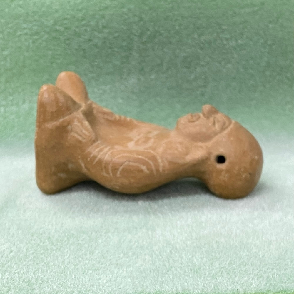 Kneeling Female Figure (Plain) - Hand Made Earthenware from Equador