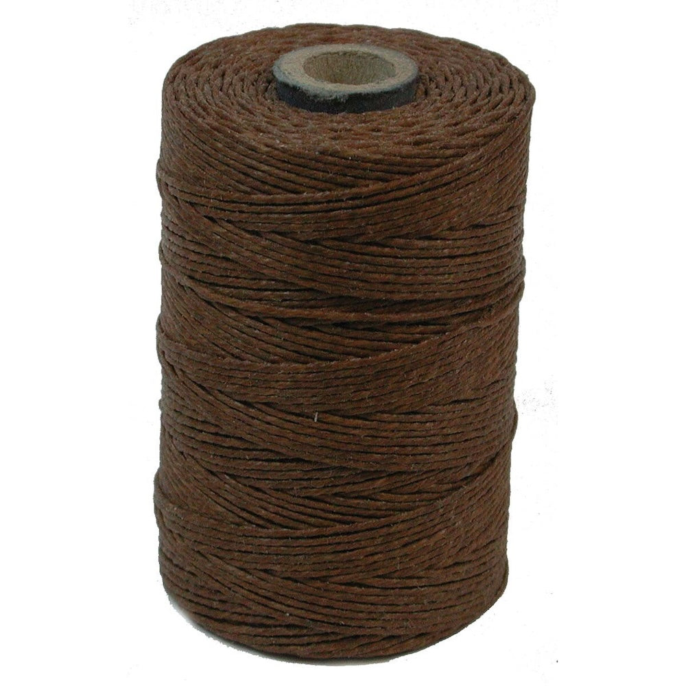 2 Ply - WALNUT BROWN (10m) - Irish Waxed Linen Thread