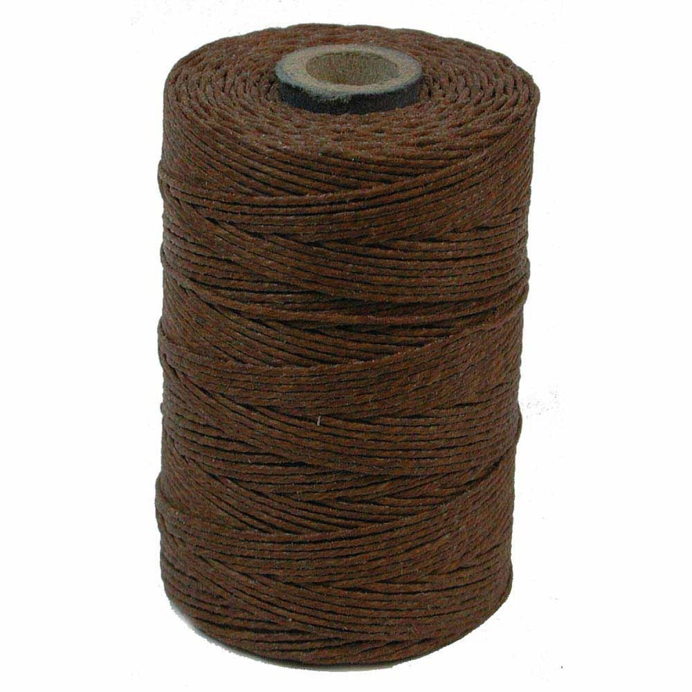 4 Ply - WALNUT BROWN (10m) - Irish Waxed Linen Thread
