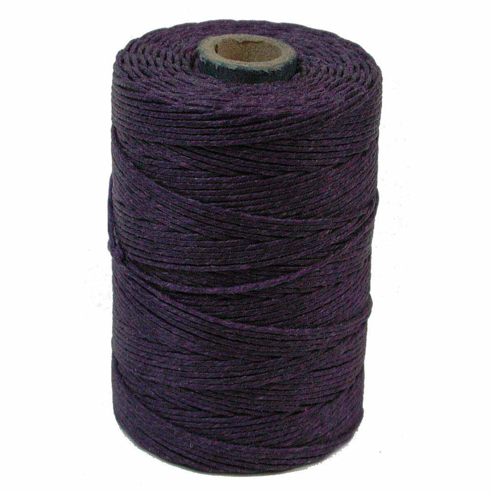 4 Ply - PLUM PURPLE (10m) - Irish Waxed Linen Thread