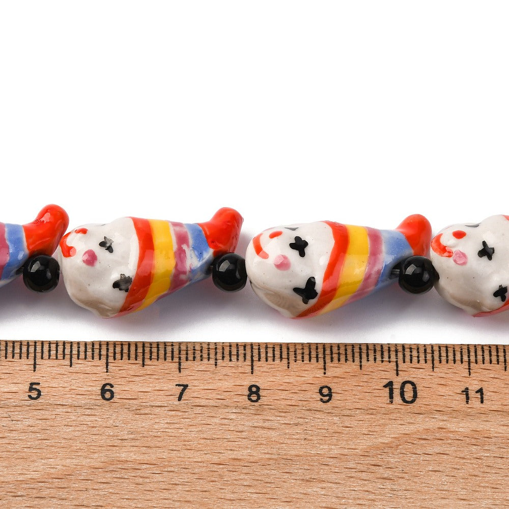 Clown Bead (1) - Porcelain - Bead Shack