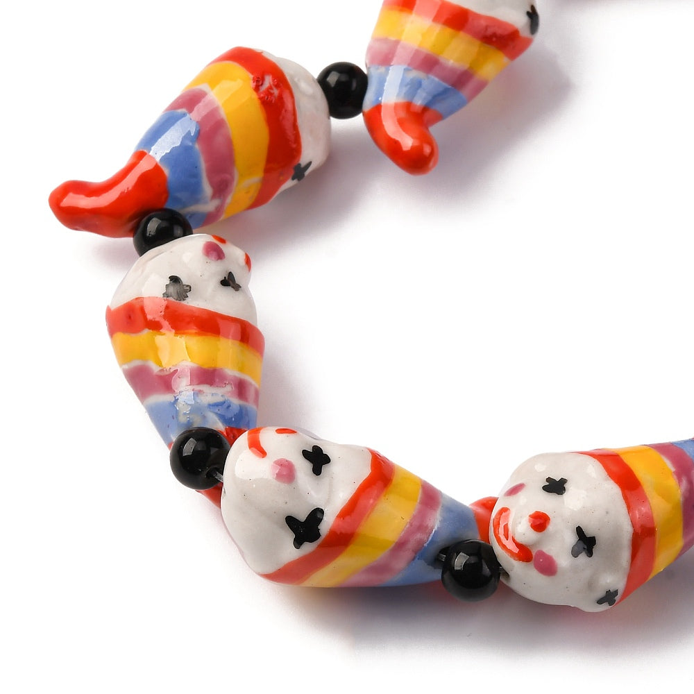 Clown Bead (1) - Porcelain - Bead Shack