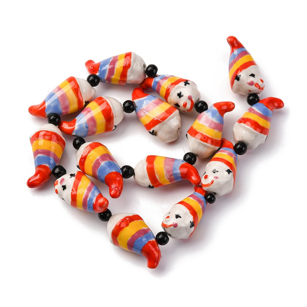 Clown Bead (1) - Porcelain - Bead Shack