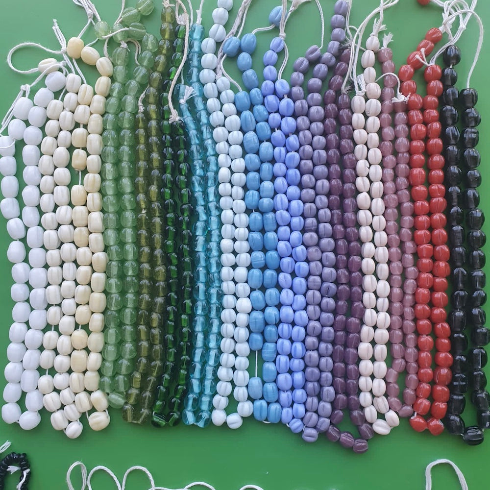 Melons (25) - Mixed Colours - Java Glass Lampwork Beads - Try It Pack