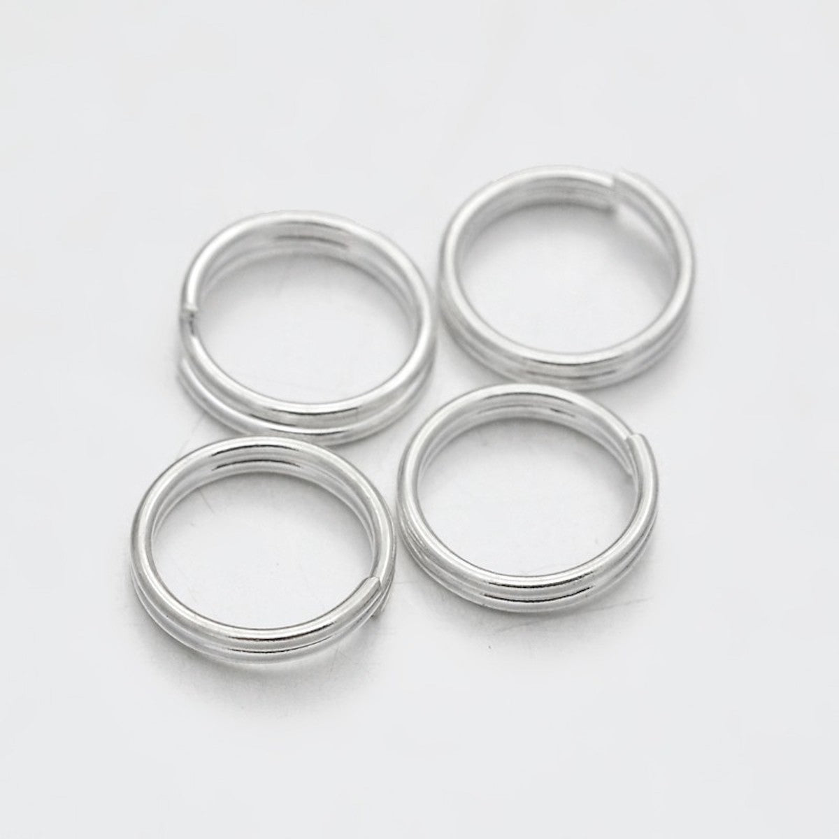 8mm Splitrings (50) - Silver