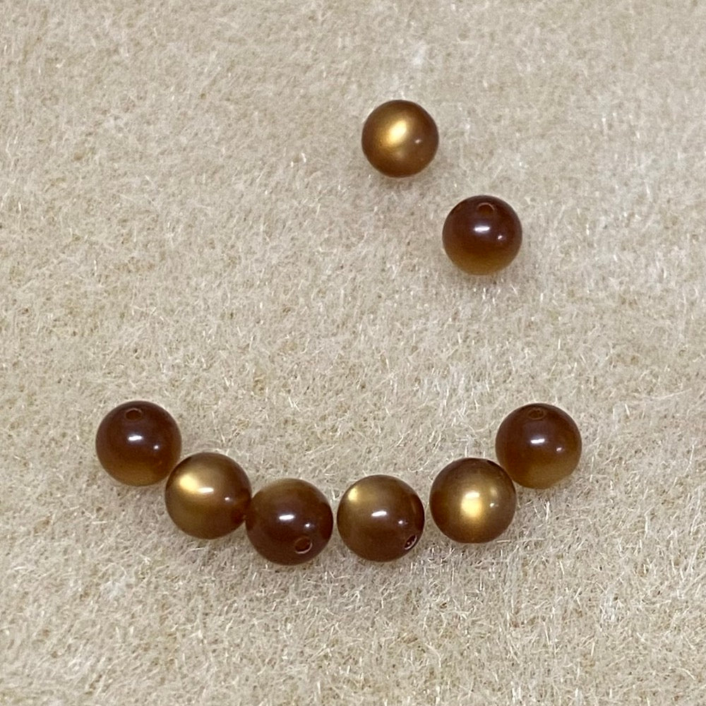 5mm Vintage Lucite - Brown (100)