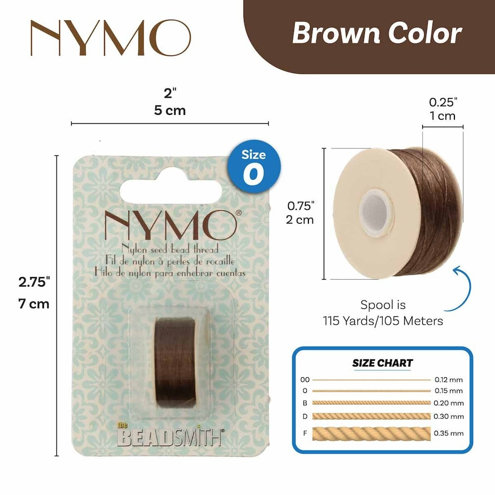 Nymo Thread (O) - Brown