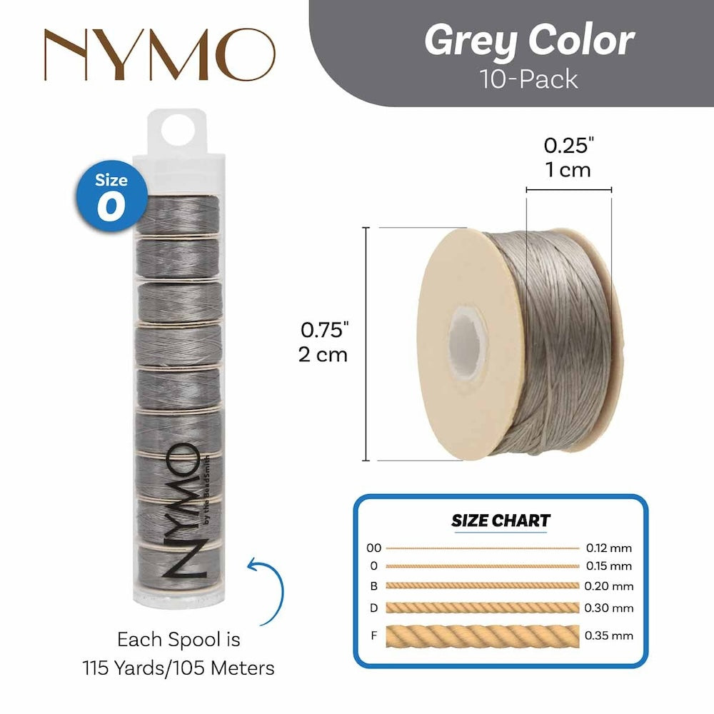 Nymo Thread (O) - Grey