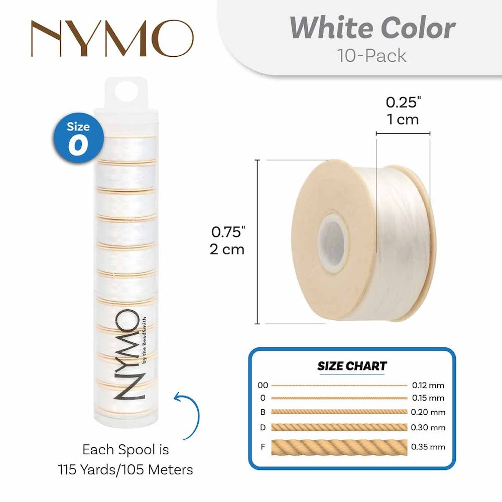 Nymo Thread (O) - White