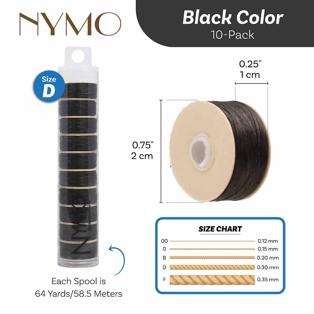 Nymo Thread (D) - Black