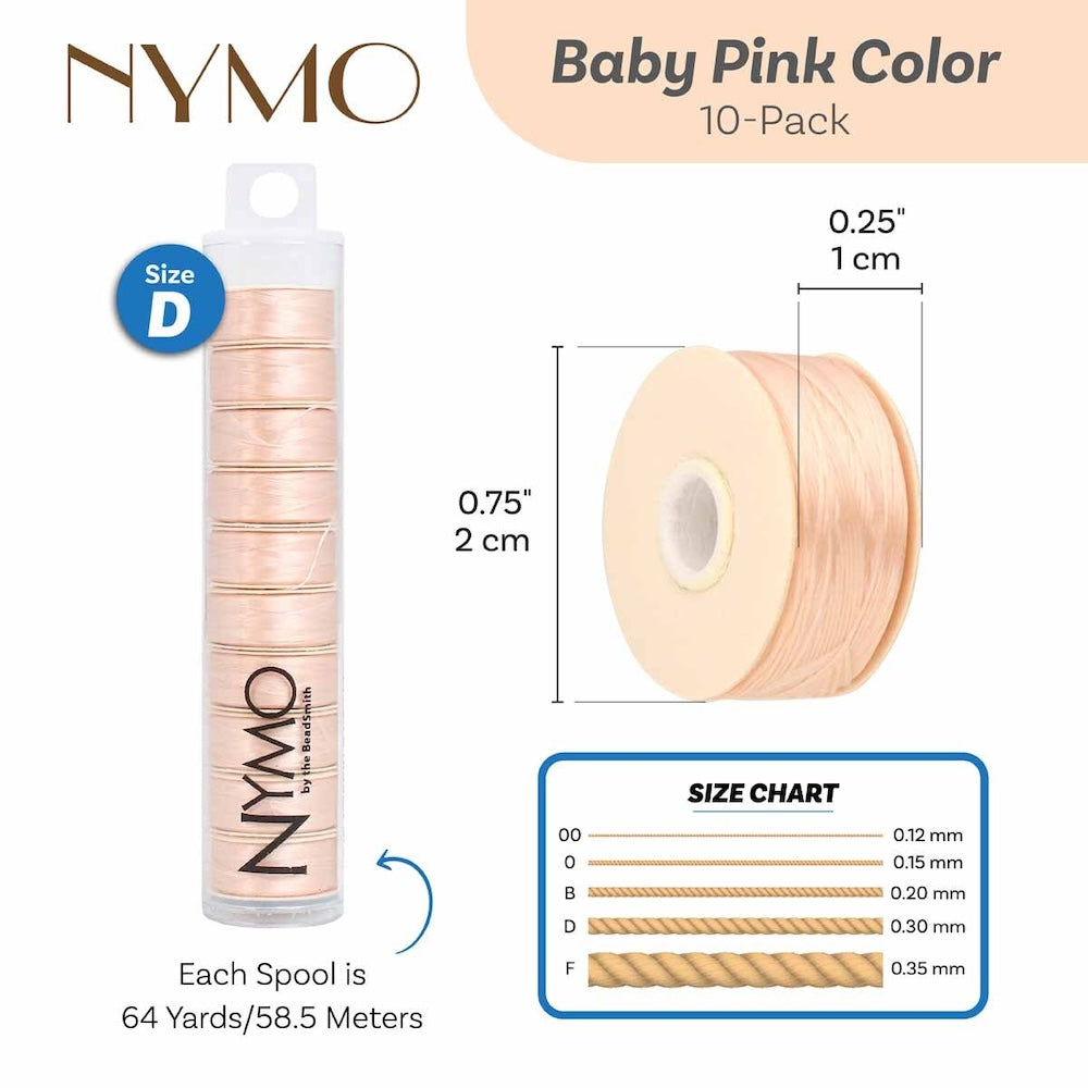 Nymo Thread (D) - Baby Pink