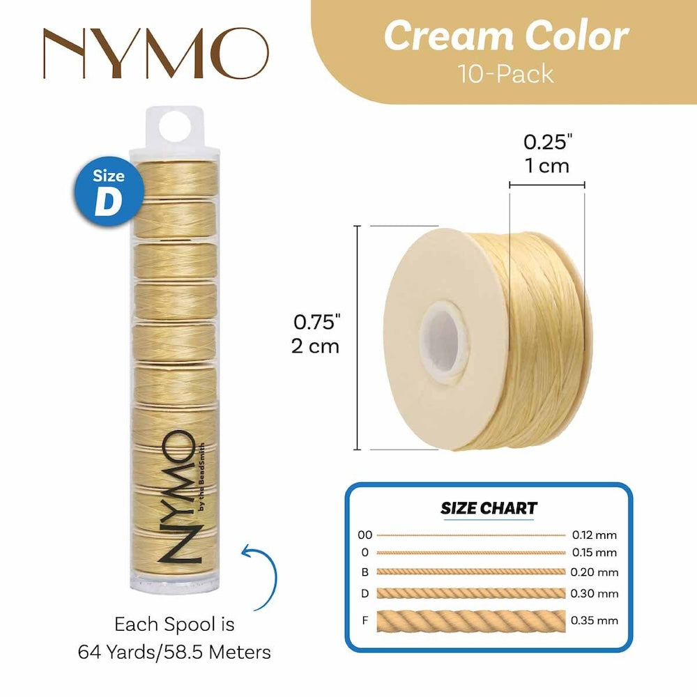Nymo Thread (D) - Cream