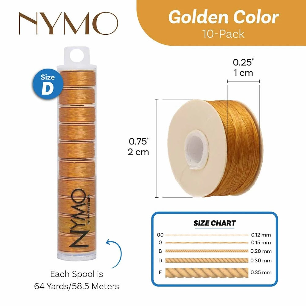 Nymo Thread (D) - Golden