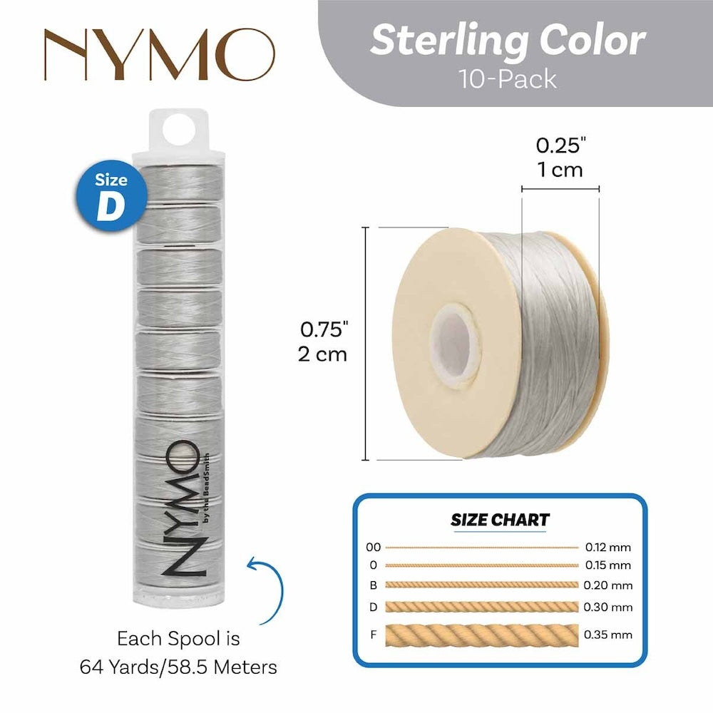 Nymo Thread (D) - Sterling