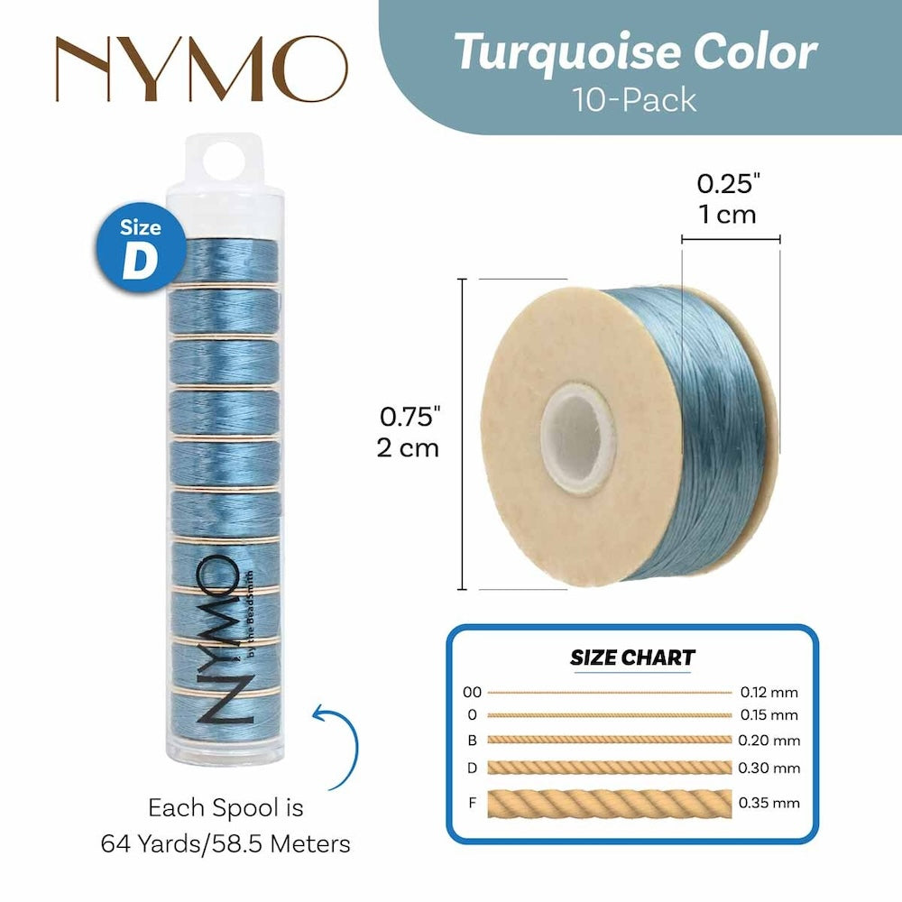 Nymo Thread (D) - Turquoise