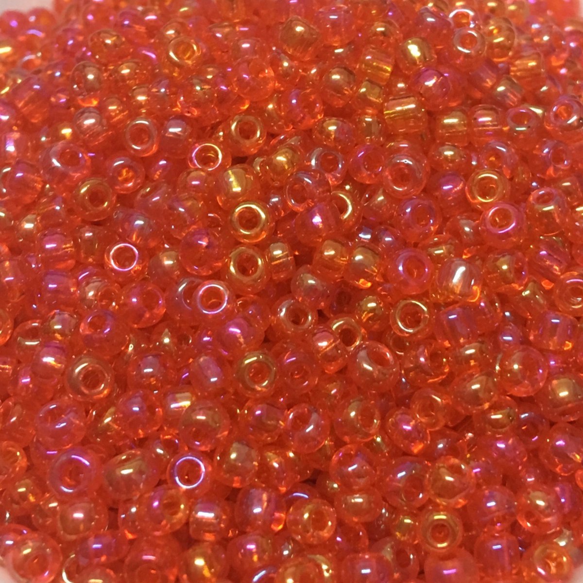 Dark Orange - 8/0 Rainbow (50g) - Seed Beads