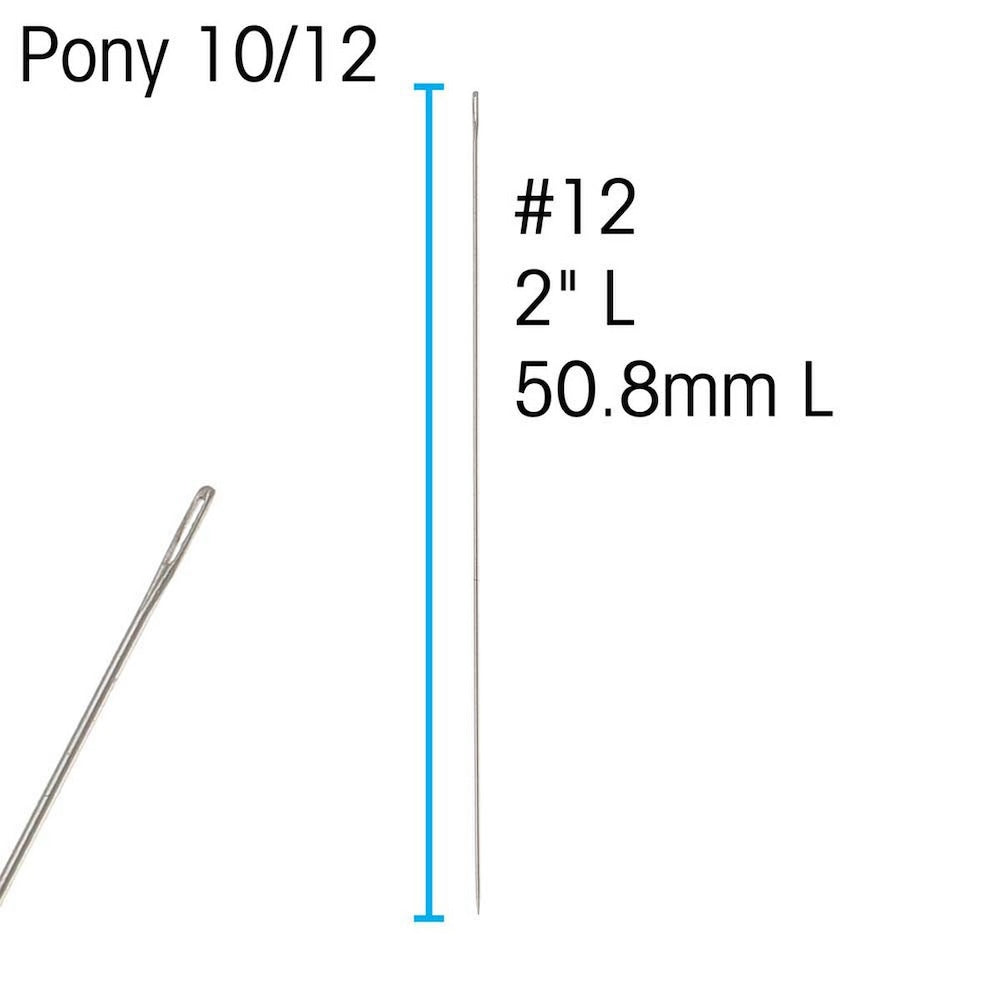 Pony Beading Needles - Size 12