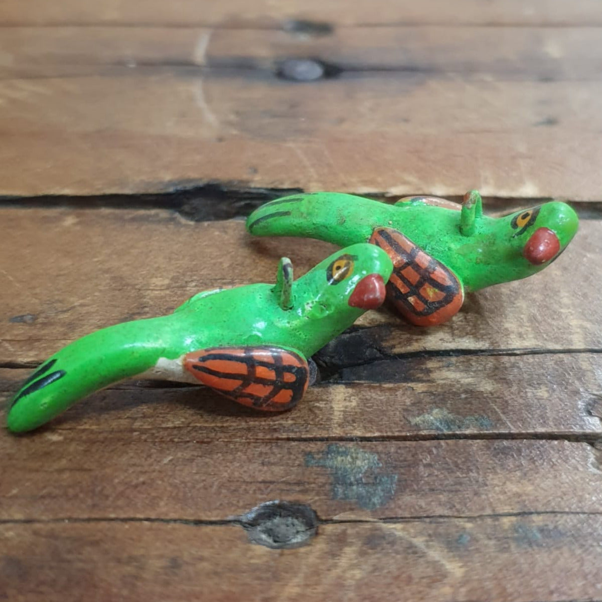 Rare Hand Made & Painted Clay Birds from Peru (2) #7