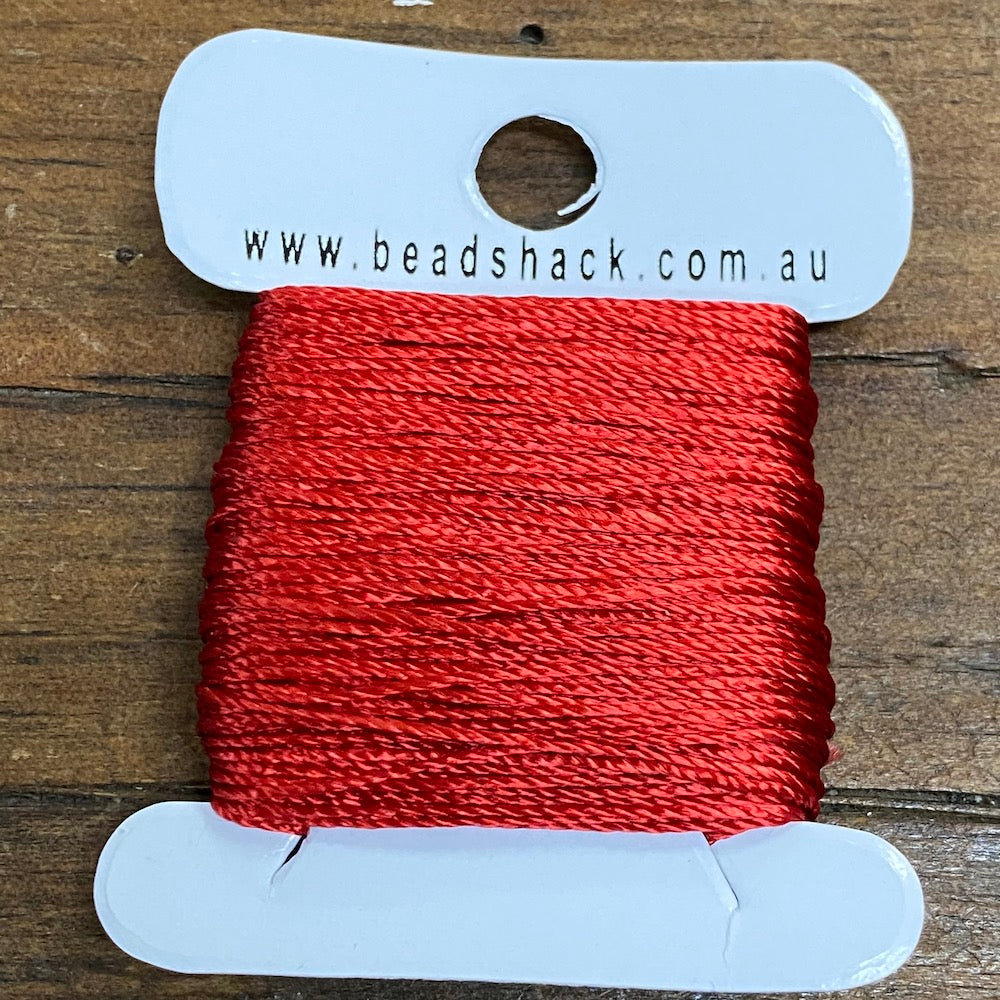 Red (20m) 0.6mm Silky Thread