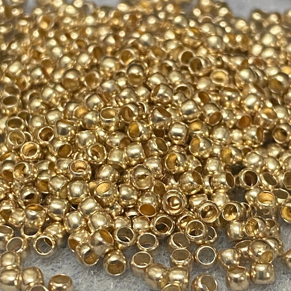 2x1mm Crimps (50) - Rose Gold