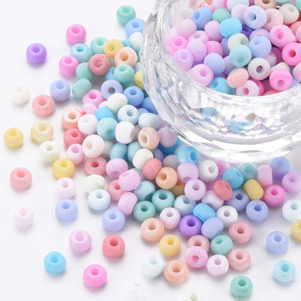 Pastel Macaron Mix - 6/0 Matte (25g) - Seed Beads