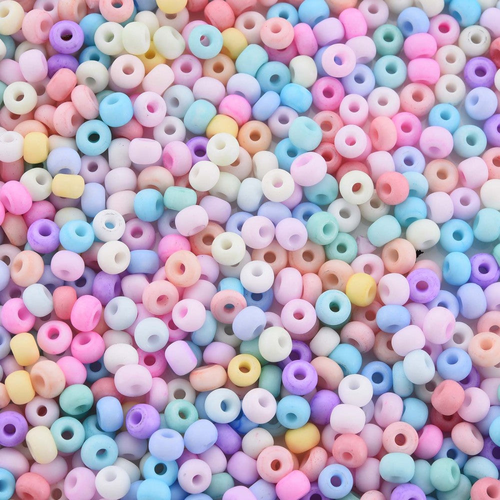 Pastel Macaron Mix - 6/0 Matte (25g) - Seed Beads