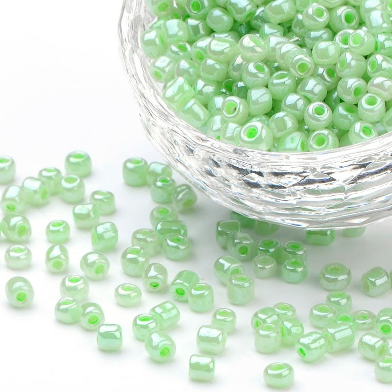 Pale Green - 6/0 Ceylon (50g) - Seed Beads