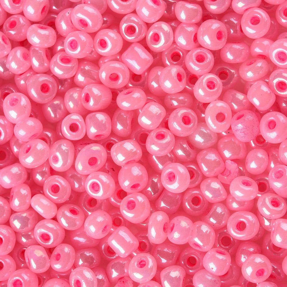 Pink - 6/0 Ceylon (50g) - Seed Beads