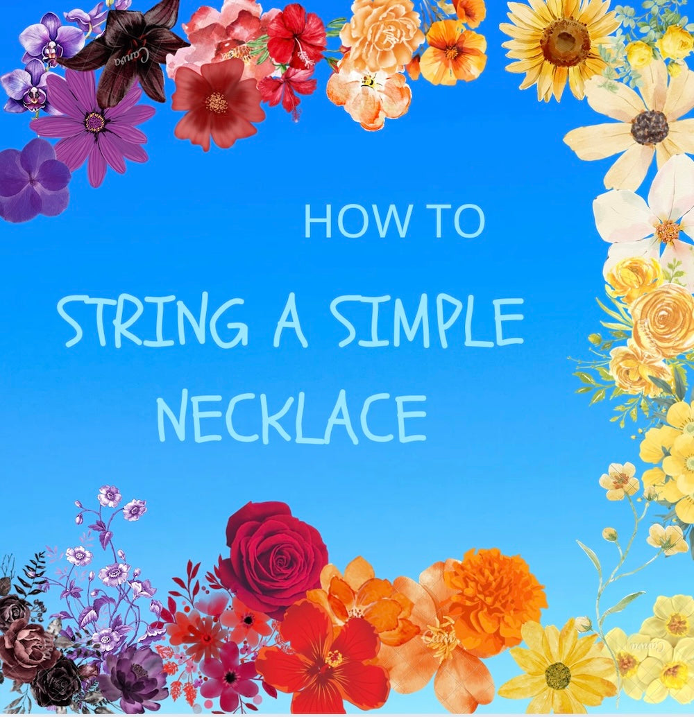 FREE String a Simple Necklace Tutorial