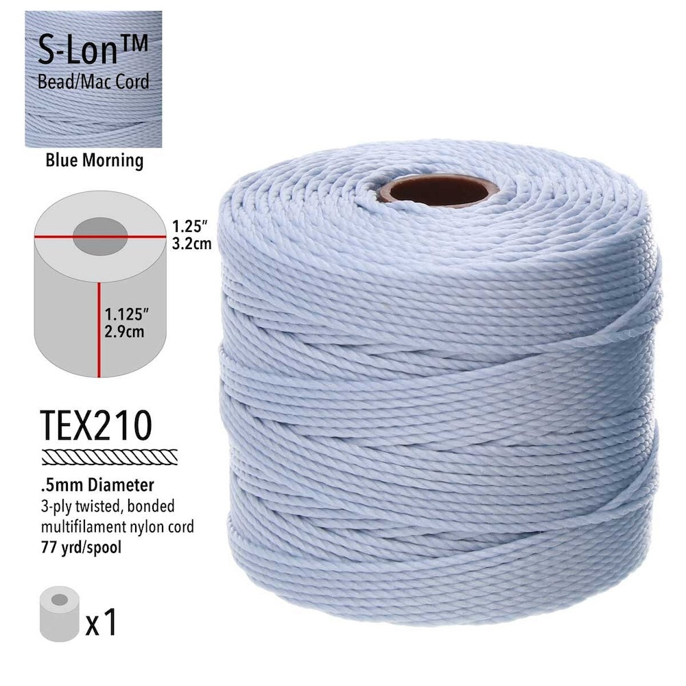 S-LON Bead Cord - Blue Morning