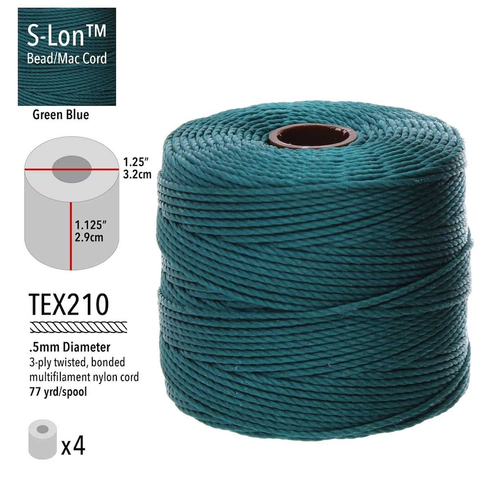 S-LON Bead Cord - Green Blue