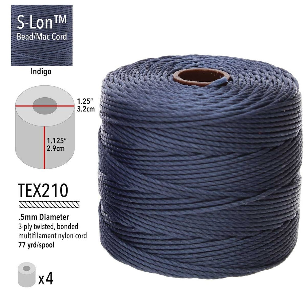 S-LON Bead Cord - Indigo