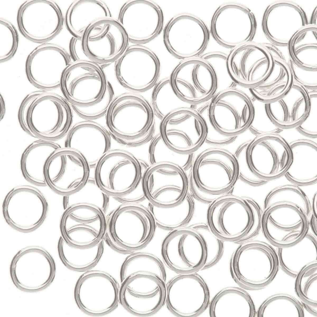 4mm Closed Jumpring (10) - Sterling Silver