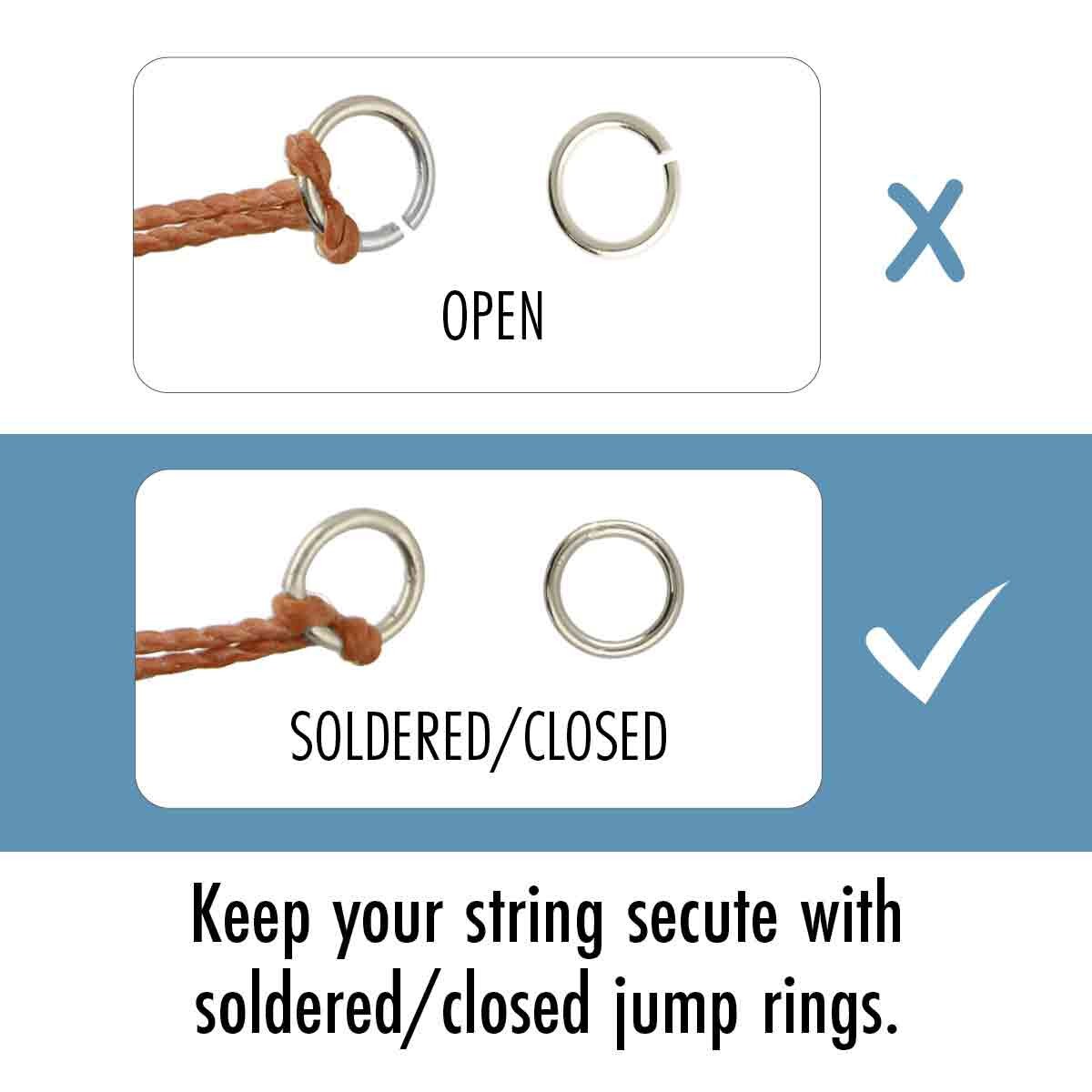 4mm Closed Jumpring (10) - Sterling Silver