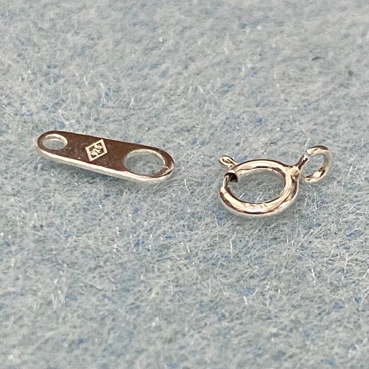 6mm Clasp w. End Tag (1) - Sterling Silver