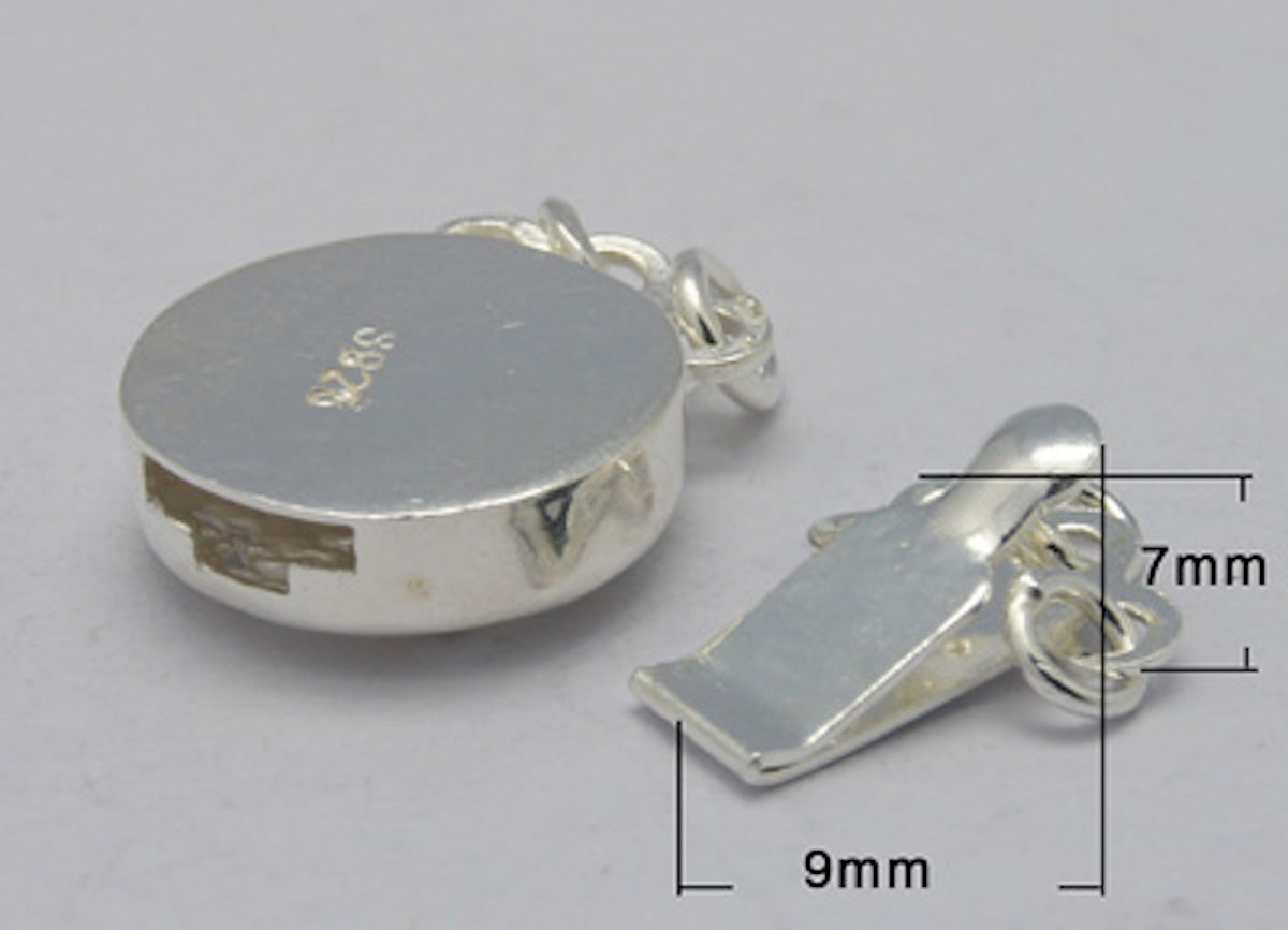3-loop Box Clasp - Sterling
